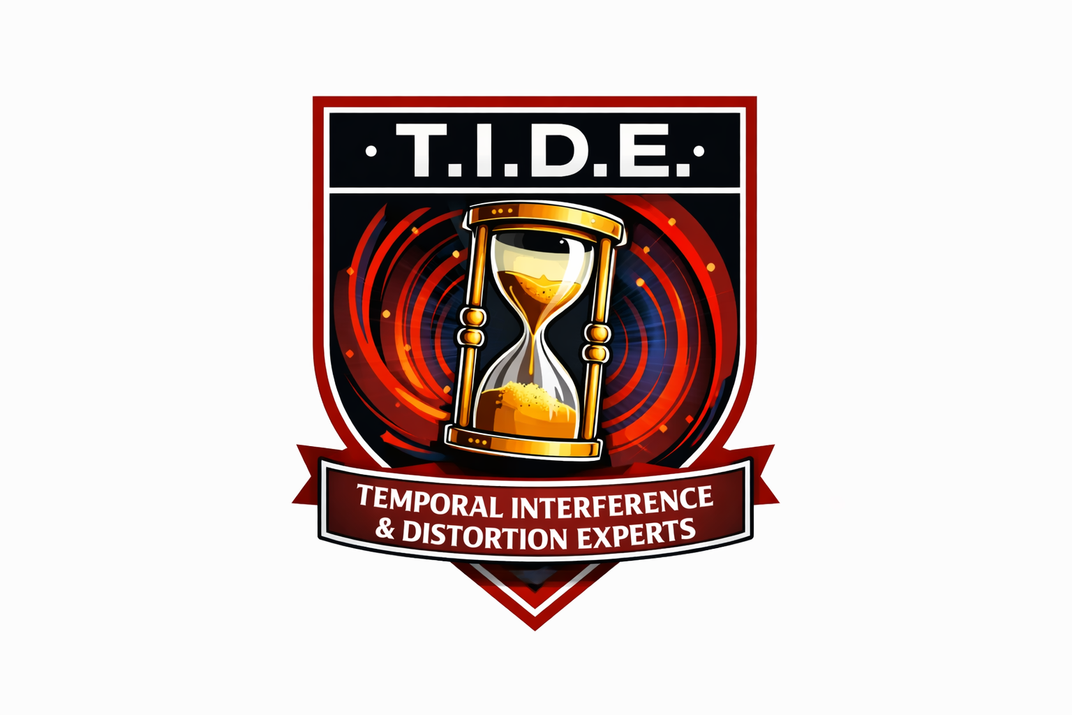 TIDE Logo: a hourglass with sand and the TIDE text